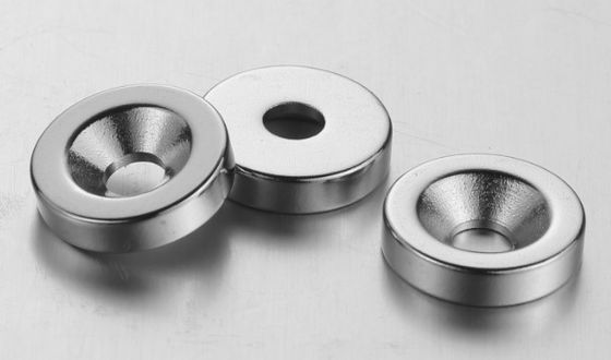 Custom Round Countersunk N54 Neodymium Disc Magnets With Hole