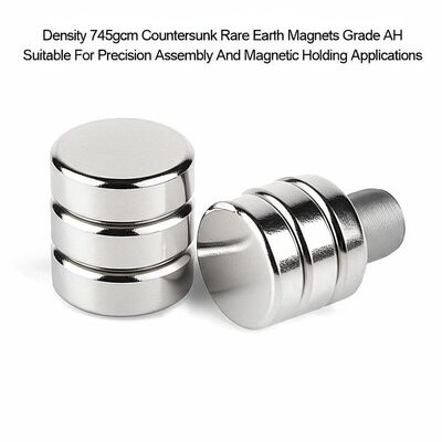 Хорошая цена Density 745gcm Countersunk Rare Earth Magnets Grade AH Suitable For Precision Assembly And Magnetic Holding Applications онлайн